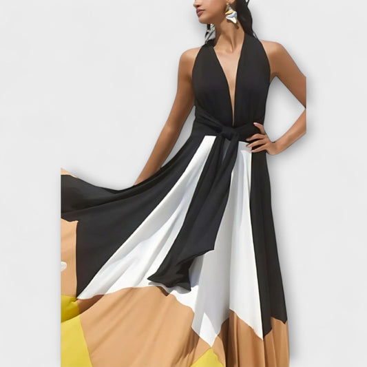 Nava - Vestido largo con espalda descubierta