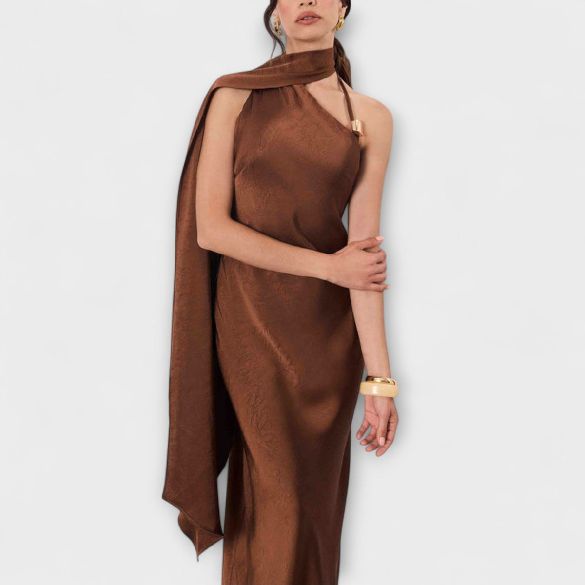 Azura - Vestido Maxi Chic en Satén