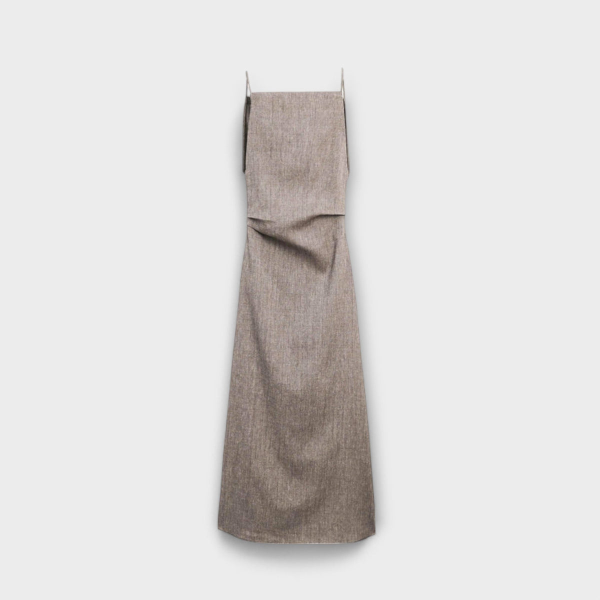 Clara - Vestidos maxi con volantes en mezcla de lino