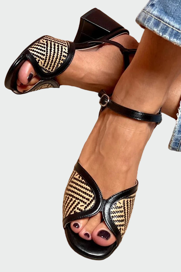 Sára Sandalias Elegantes Trenzadas a Mano con Correas Confortables