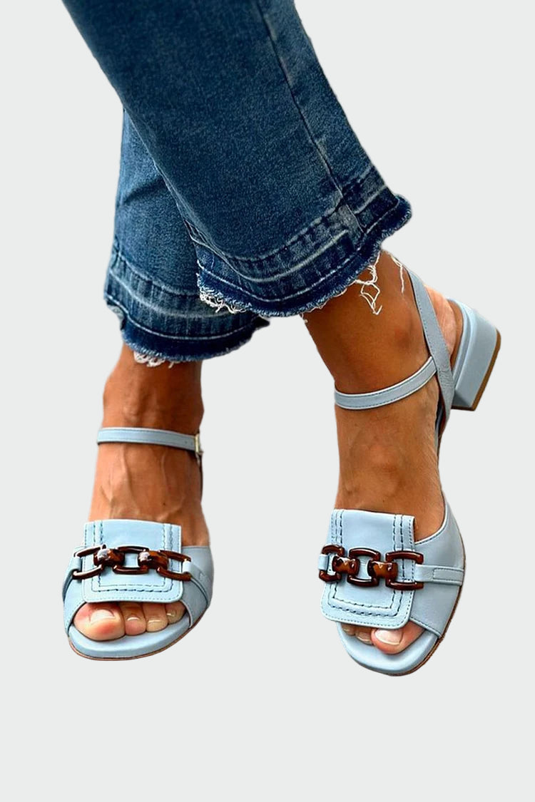 Sandalias Elegantes Minimalistas Karolína con Cadena
