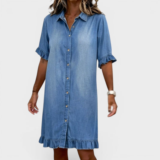 Camille™ | Vestido elegante de denim