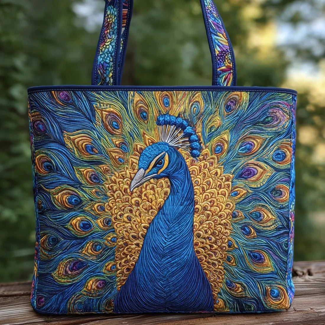 Pavo Real | Bolso Artesanal Acolchado