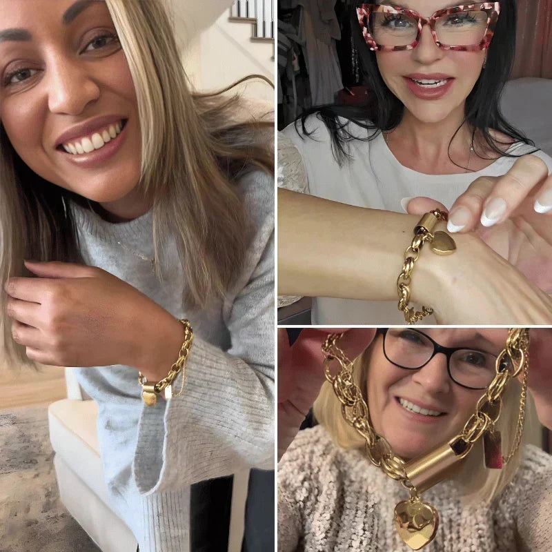 Guadalupe™ | Pulsera con Dije de Corazón