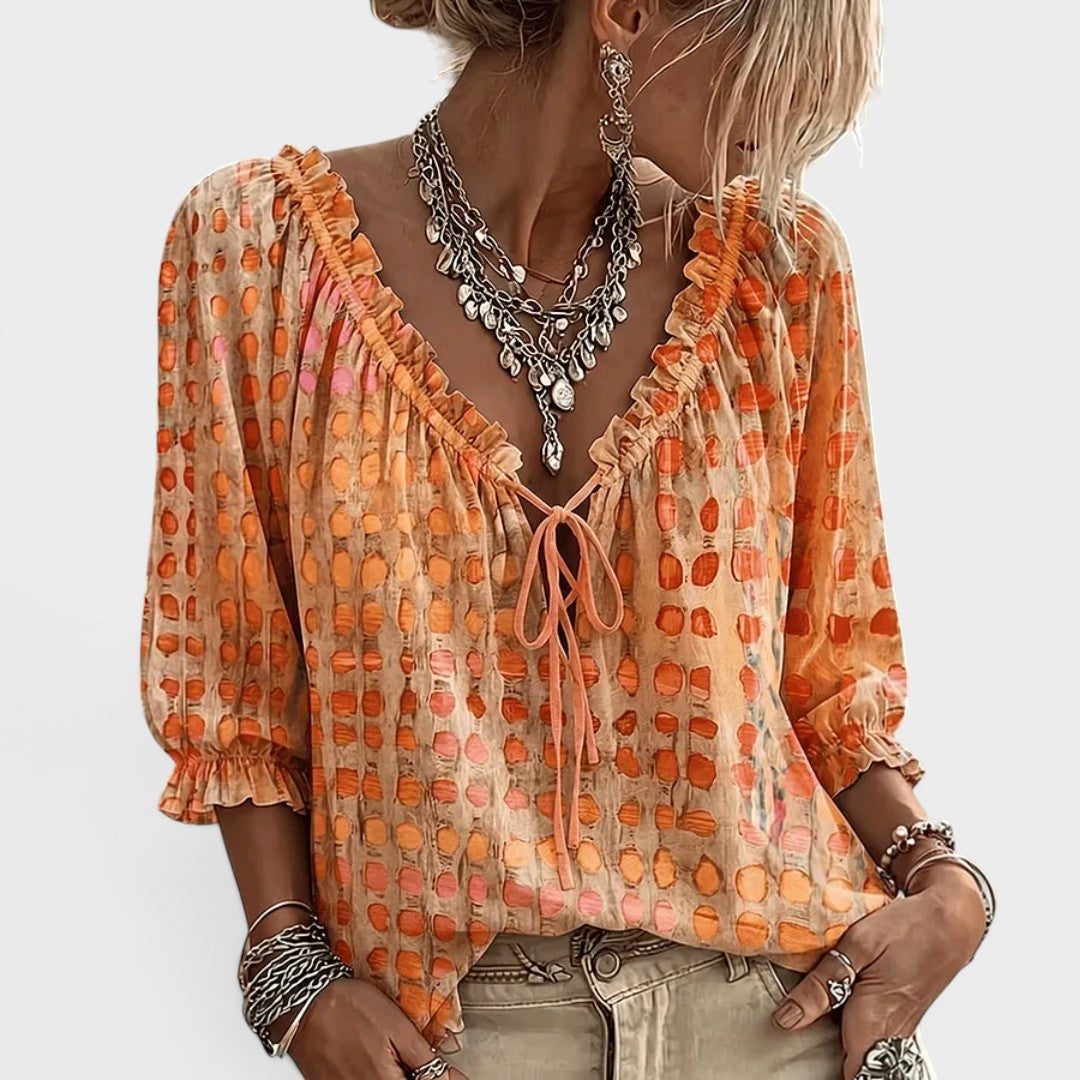 Beatrice | Blusa de Encaje con Escote en V
