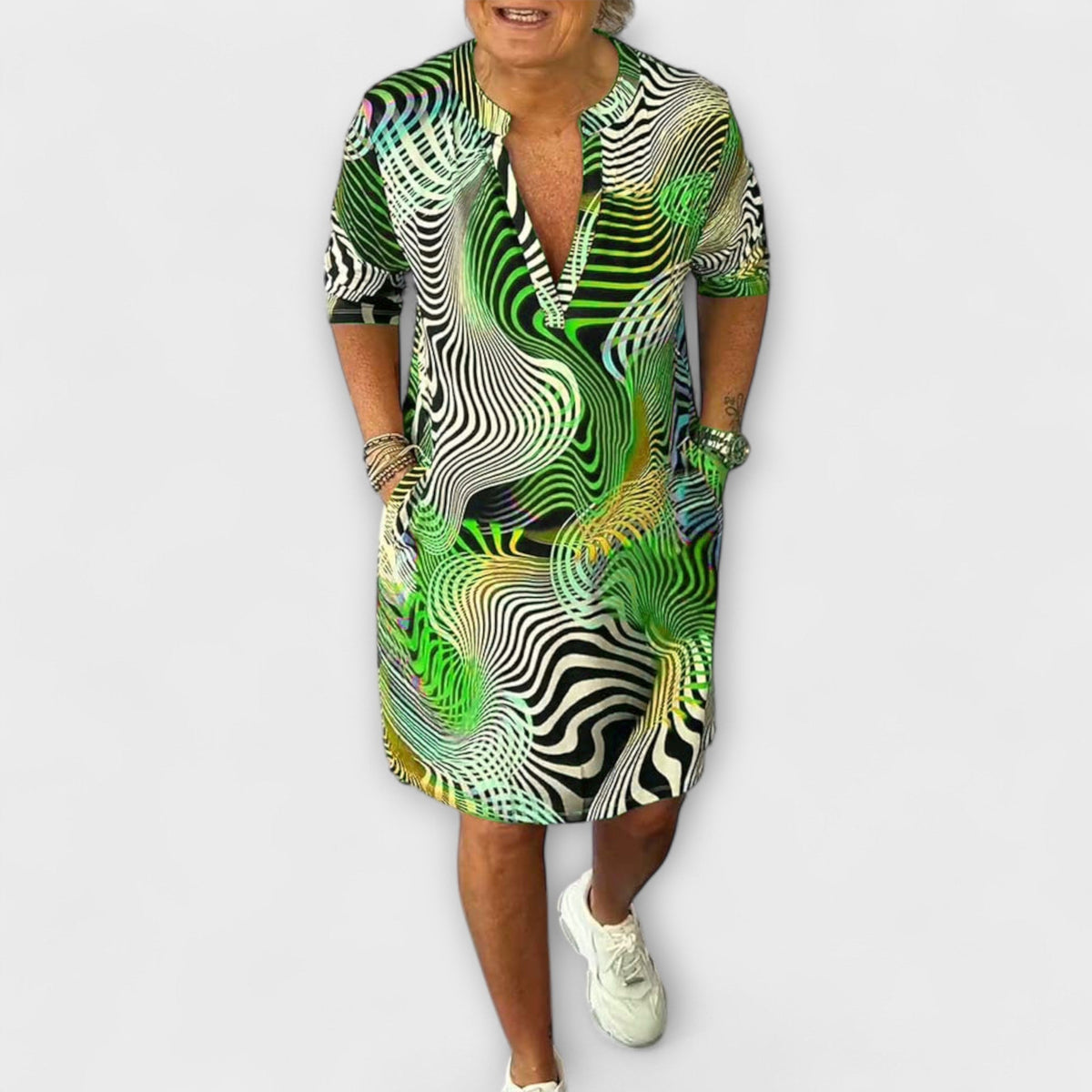 Liora - Vestido con escote en V
