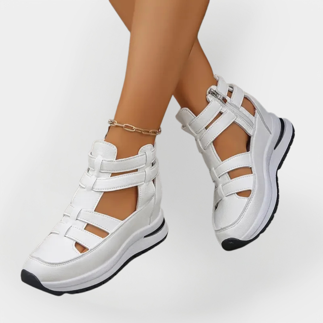 Sandalias Elegantes de Verano con Tacón y Cierre Lateral