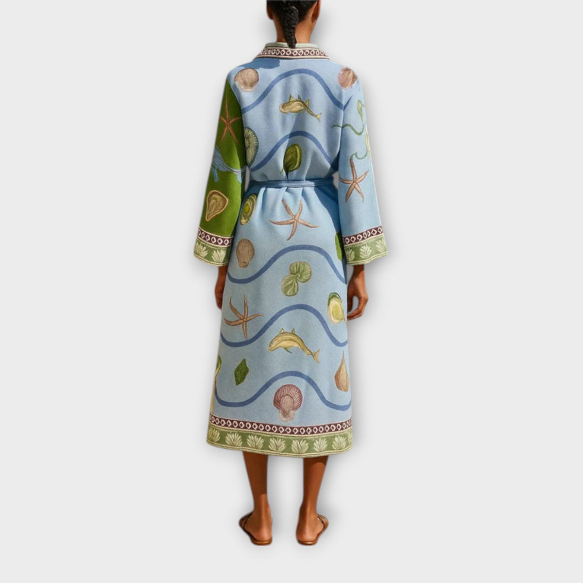 Jule - Vestidos midi de twill con cintura