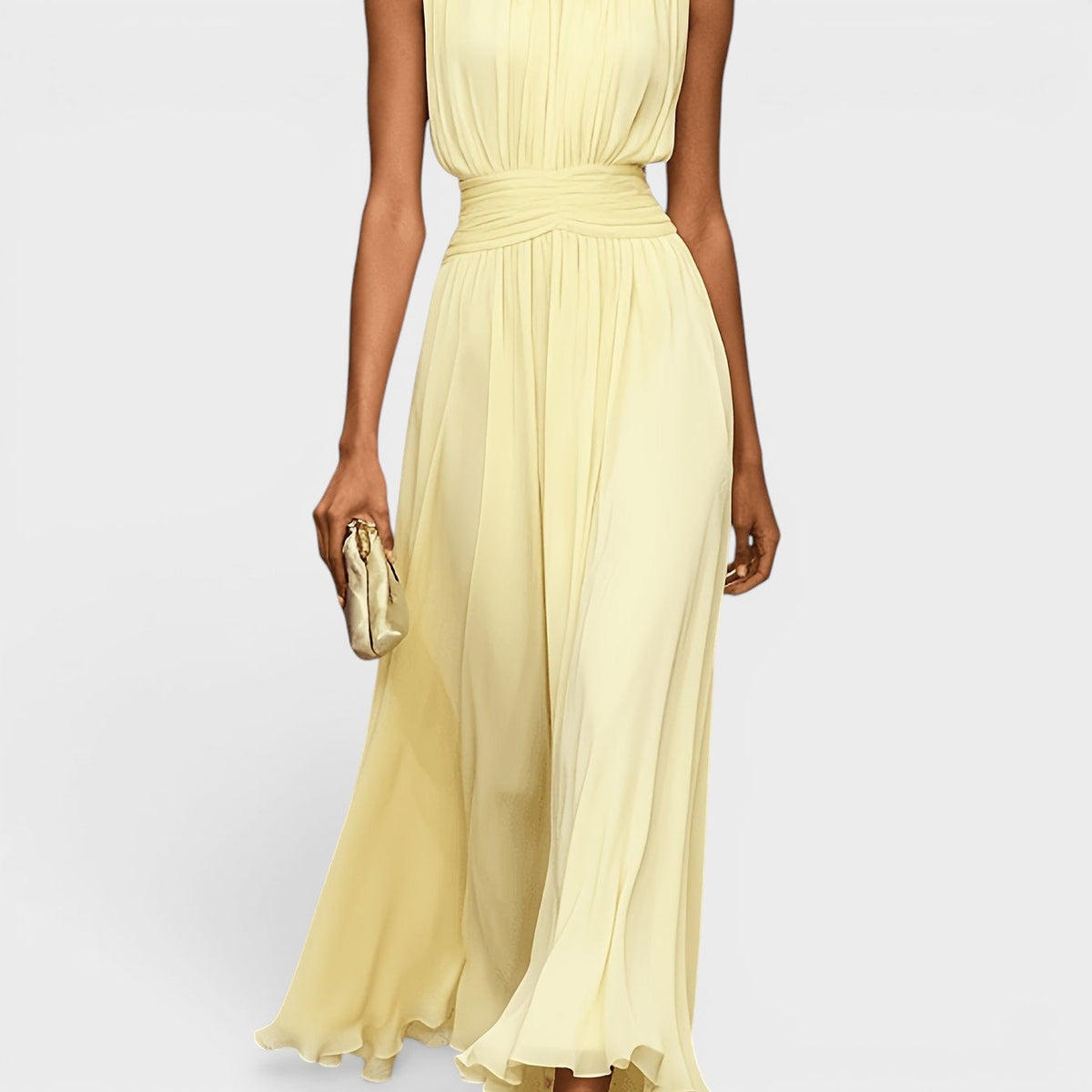 Charlotte | Vestido midi de chiffon elegante