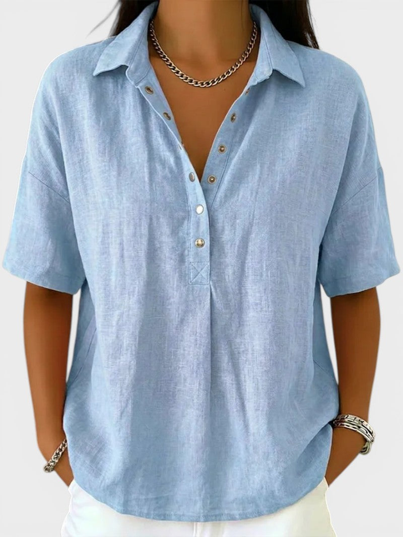 Tatjana | Blusa con cuello elegante