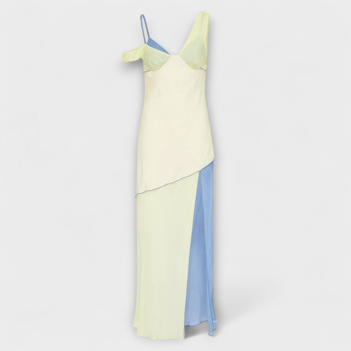 Alora - Vestido midi Thames con detalles en insertos