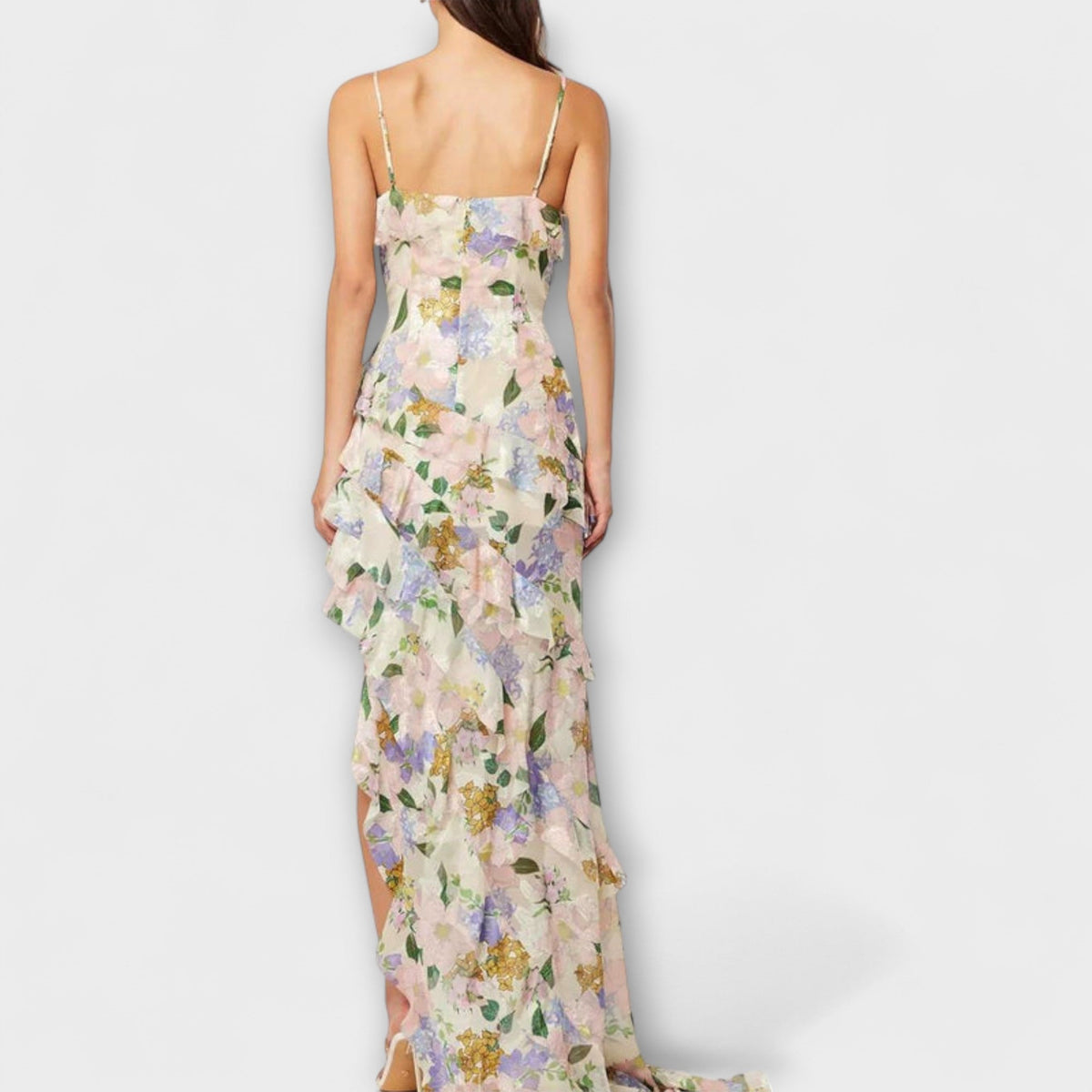 Indie - Vestido con volantes y estampados