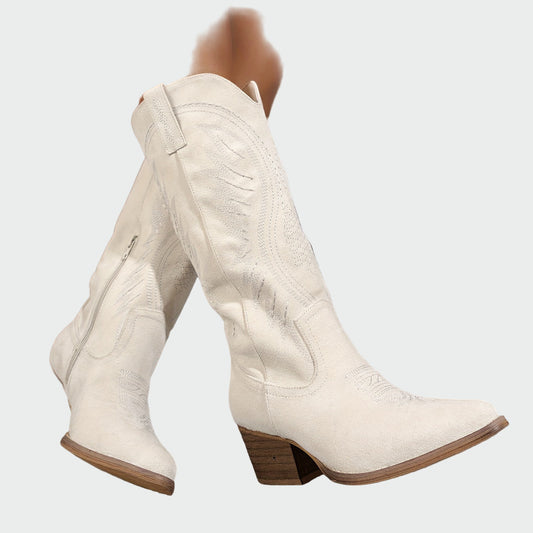 Botas vaqueras bordadas para mujeres