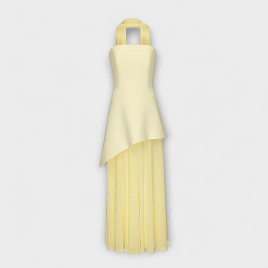 Goldie - Vestido largo de chiffon