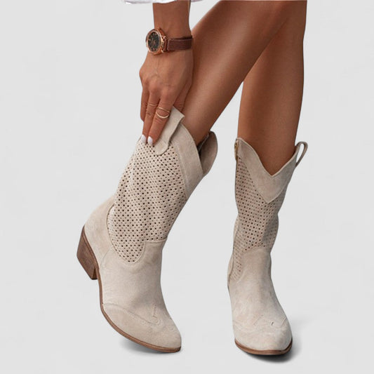 Ximena™ | Botas Western Perforadas
