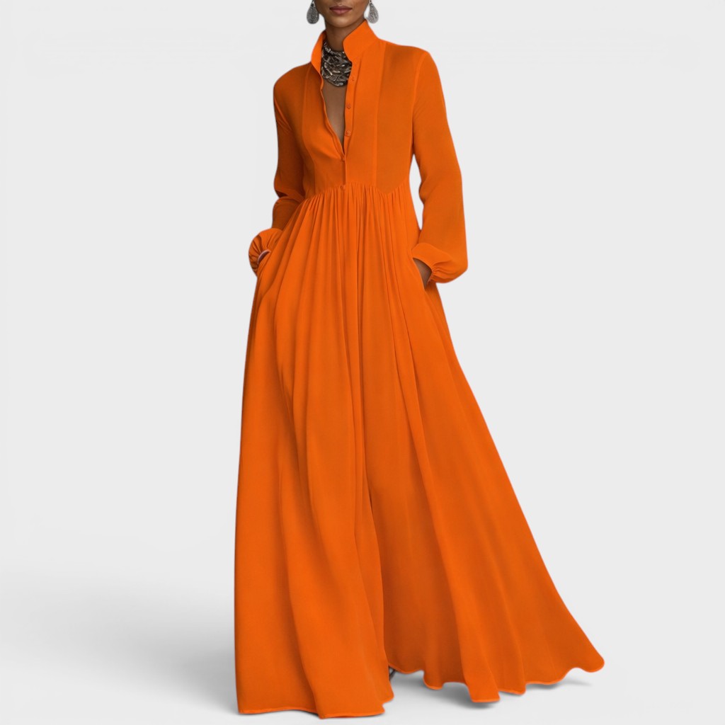 Inès™ | Vestido largo fluido