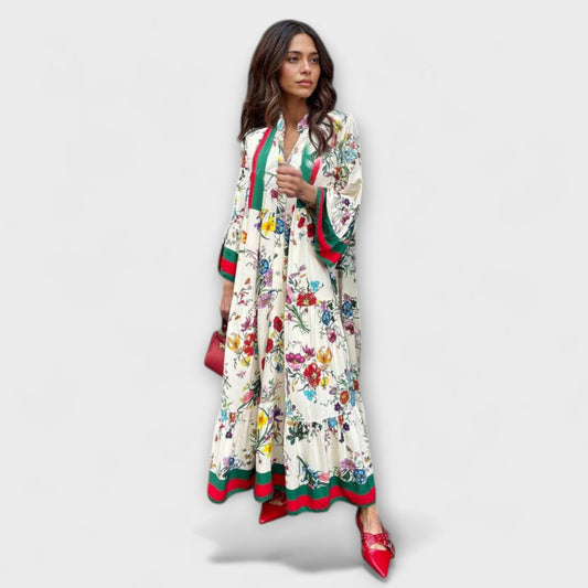 Oriana - Vestido maxi con motivo floral