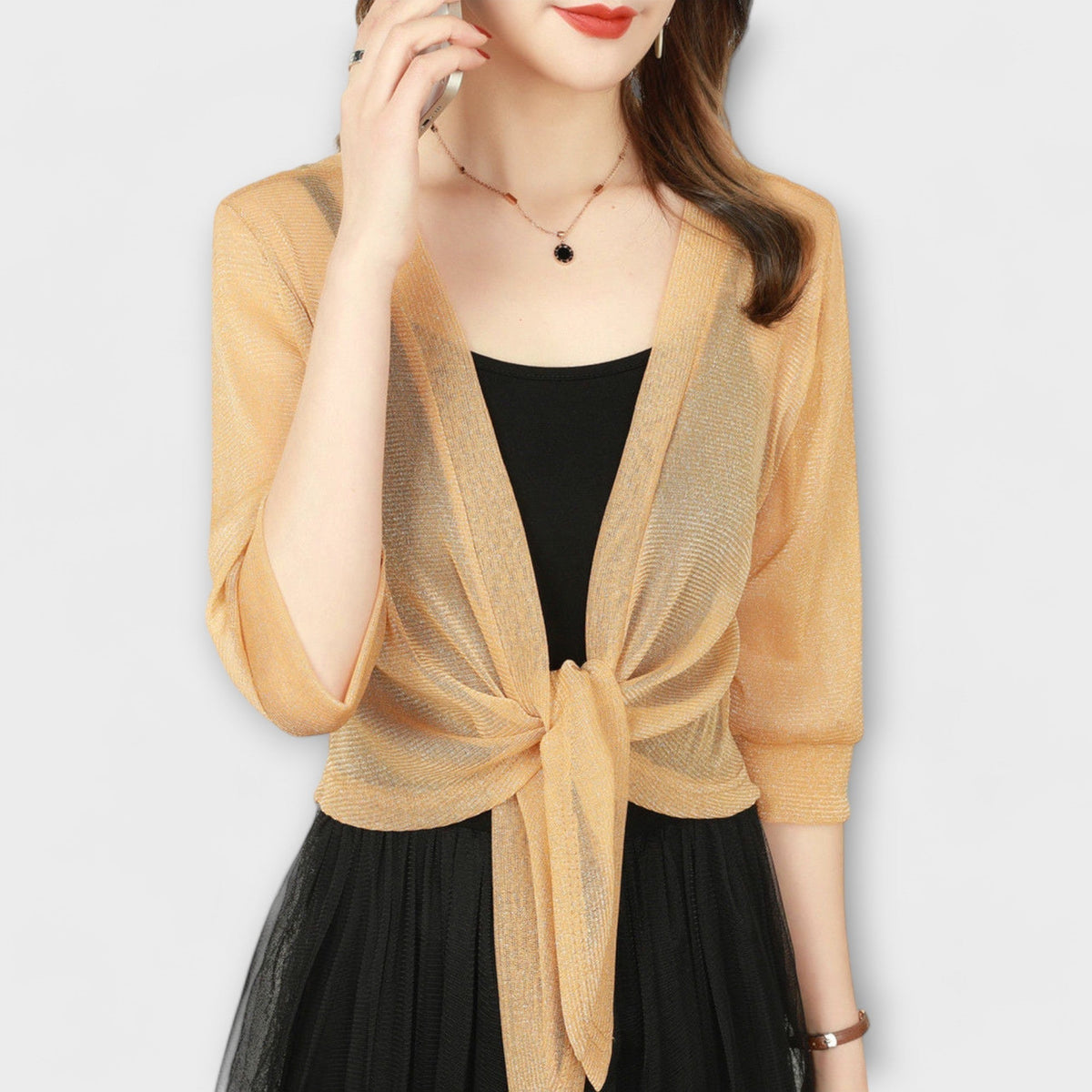 Olivia - Blusa con escote abierto