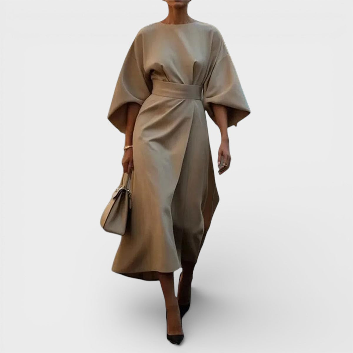 Katarina | Vestido maxi con mangas kimono