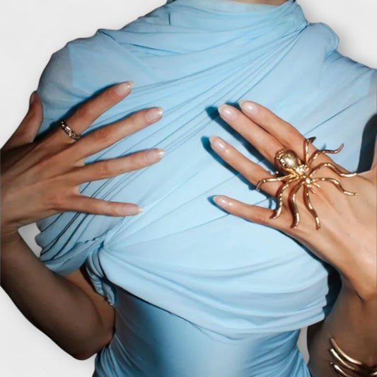 Vestidos largos con cuello
