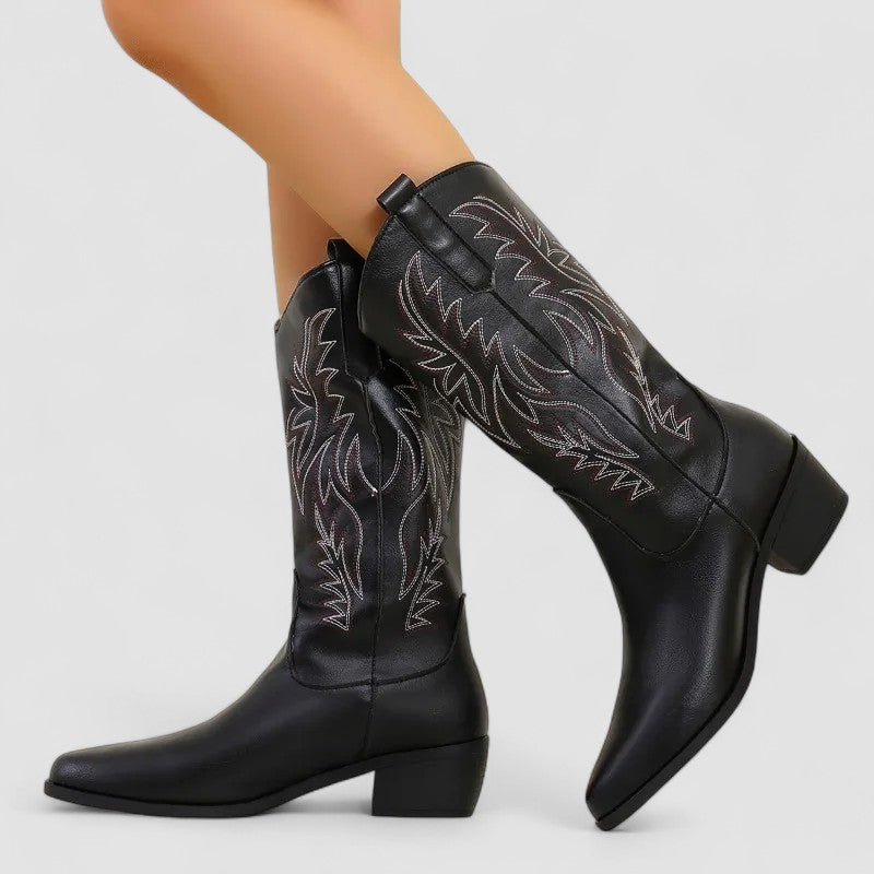 Fernanda™ | Botas Vaqueras Bordadas