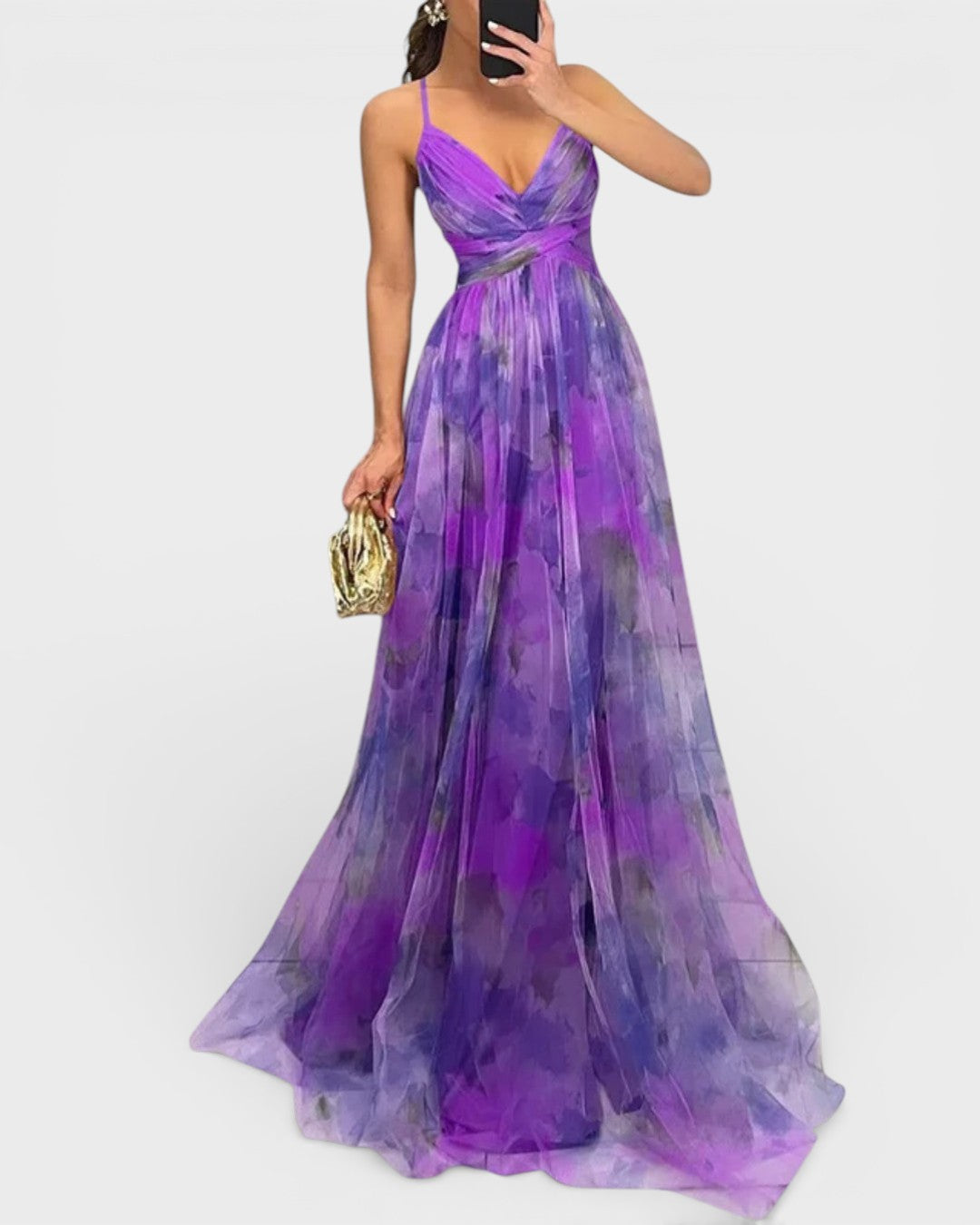 Jelena | Vestido maxi con estampado floral