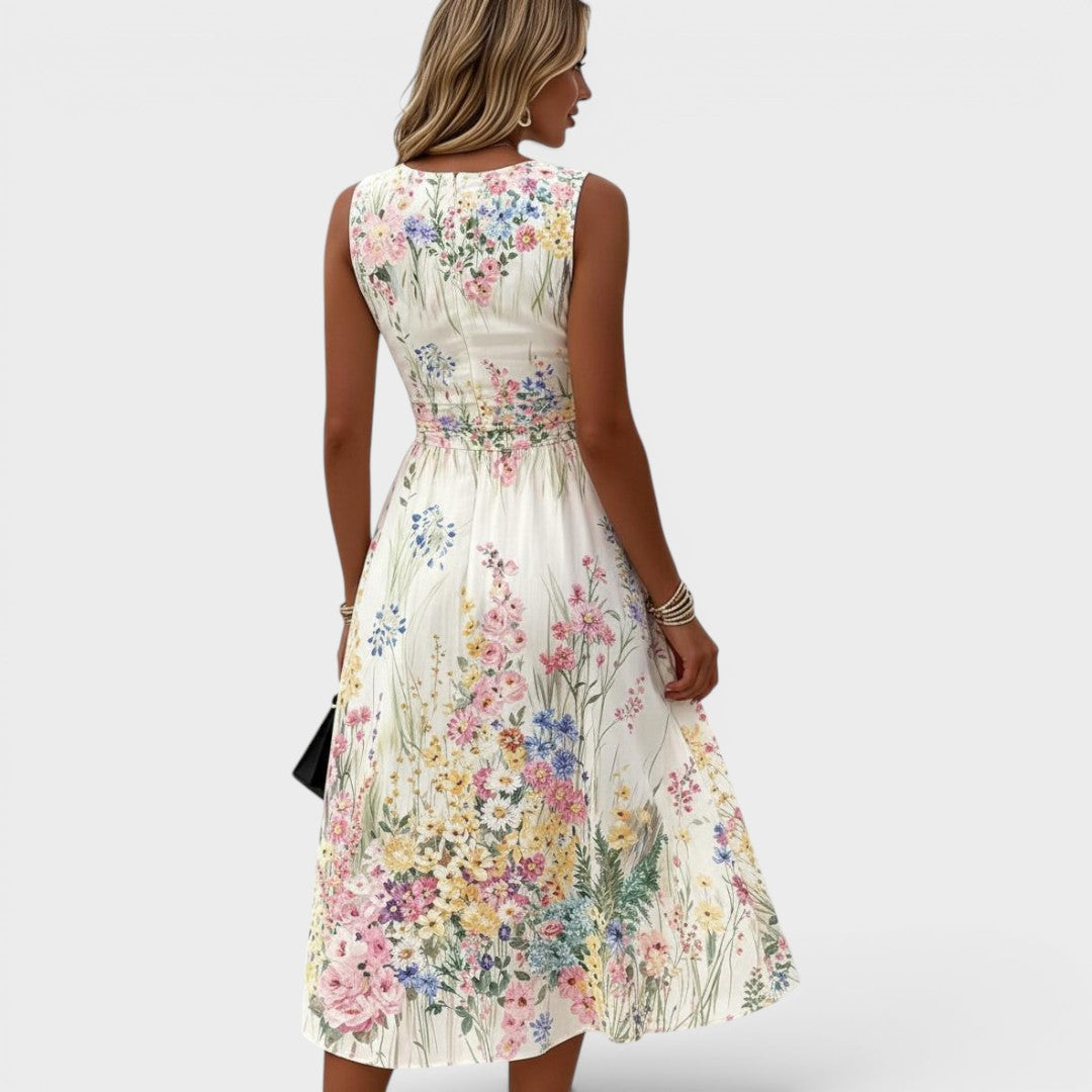 Noémie | Vestido midi floral elegante