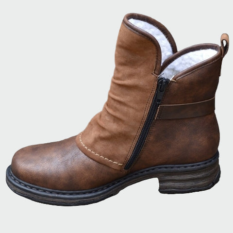 Botas de invierno de piel para un confort diario