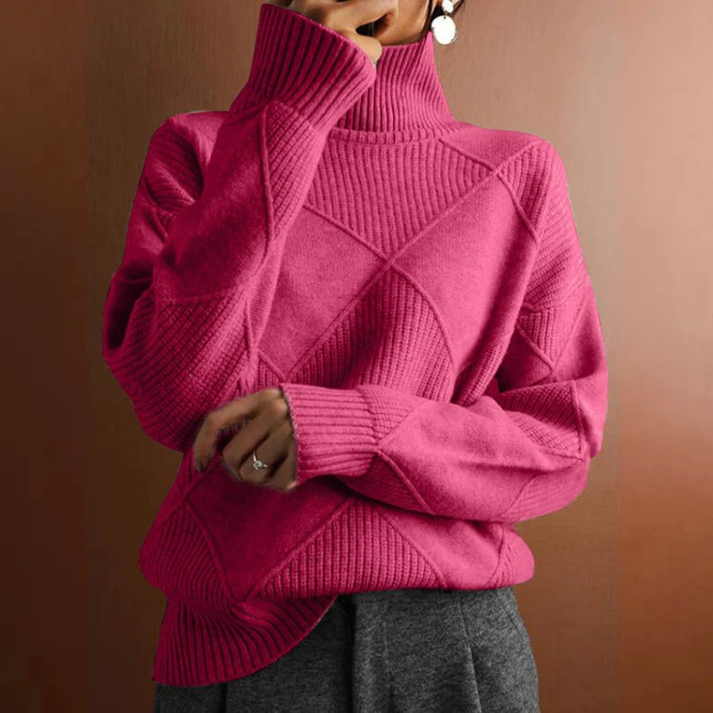 Marcelle | Suéter de cuello alto chunky