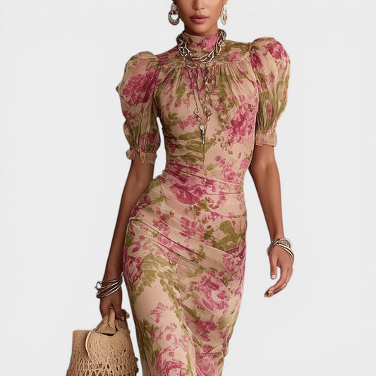Sara | Vestido maxi vintage con flores