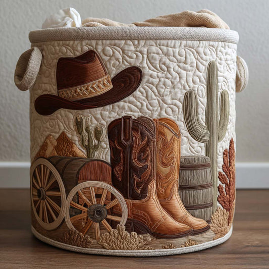 Estilo Western | Cesta de Almacenaje Acolchada