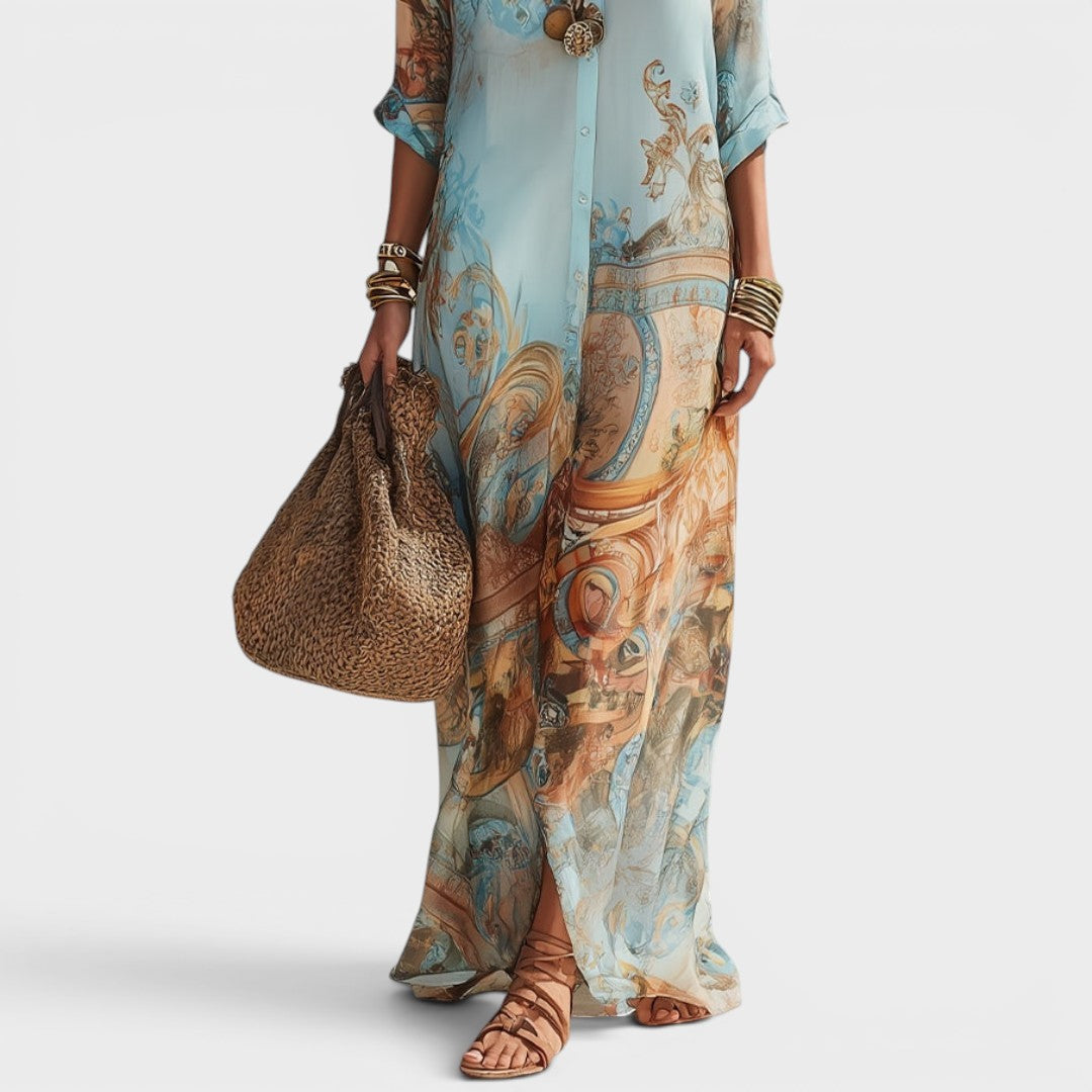 Solange | Elegante vestido camisa