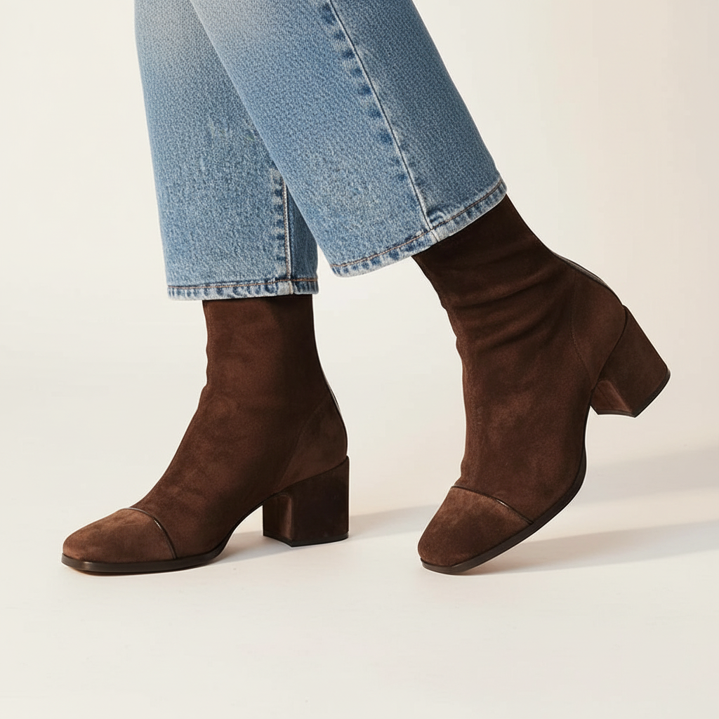 Ariadna™ | Botines Punta Cuadrada Chic