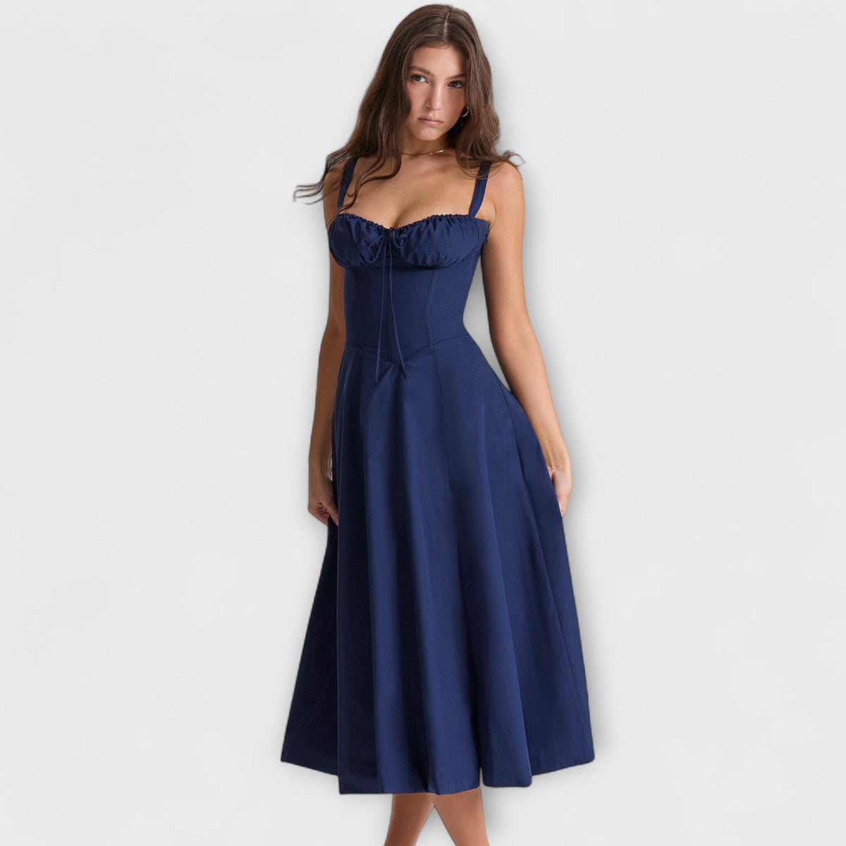 Zipporas - Vestido ajustado con un motivo floral moderno de primavera