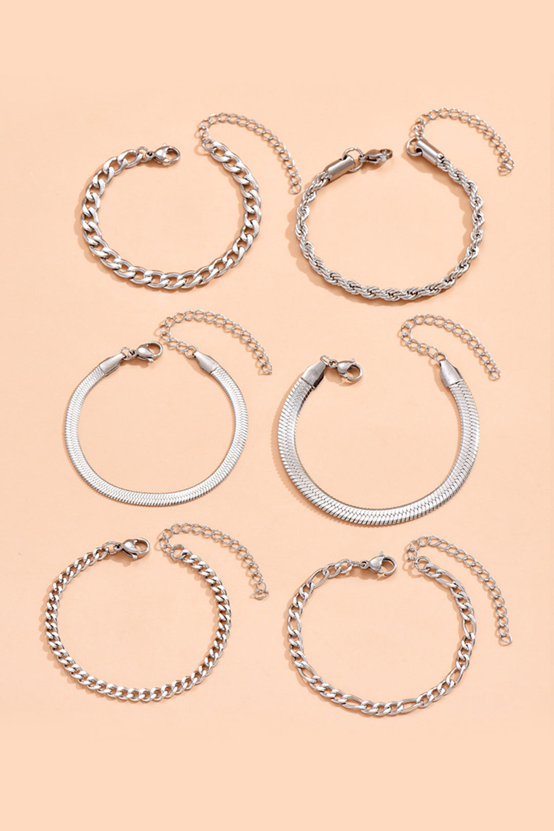 Conjunto de 6 Pulseras Cubanas