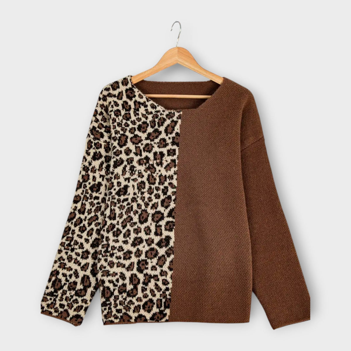 Marina - Suéter casual con motivo de leopardo