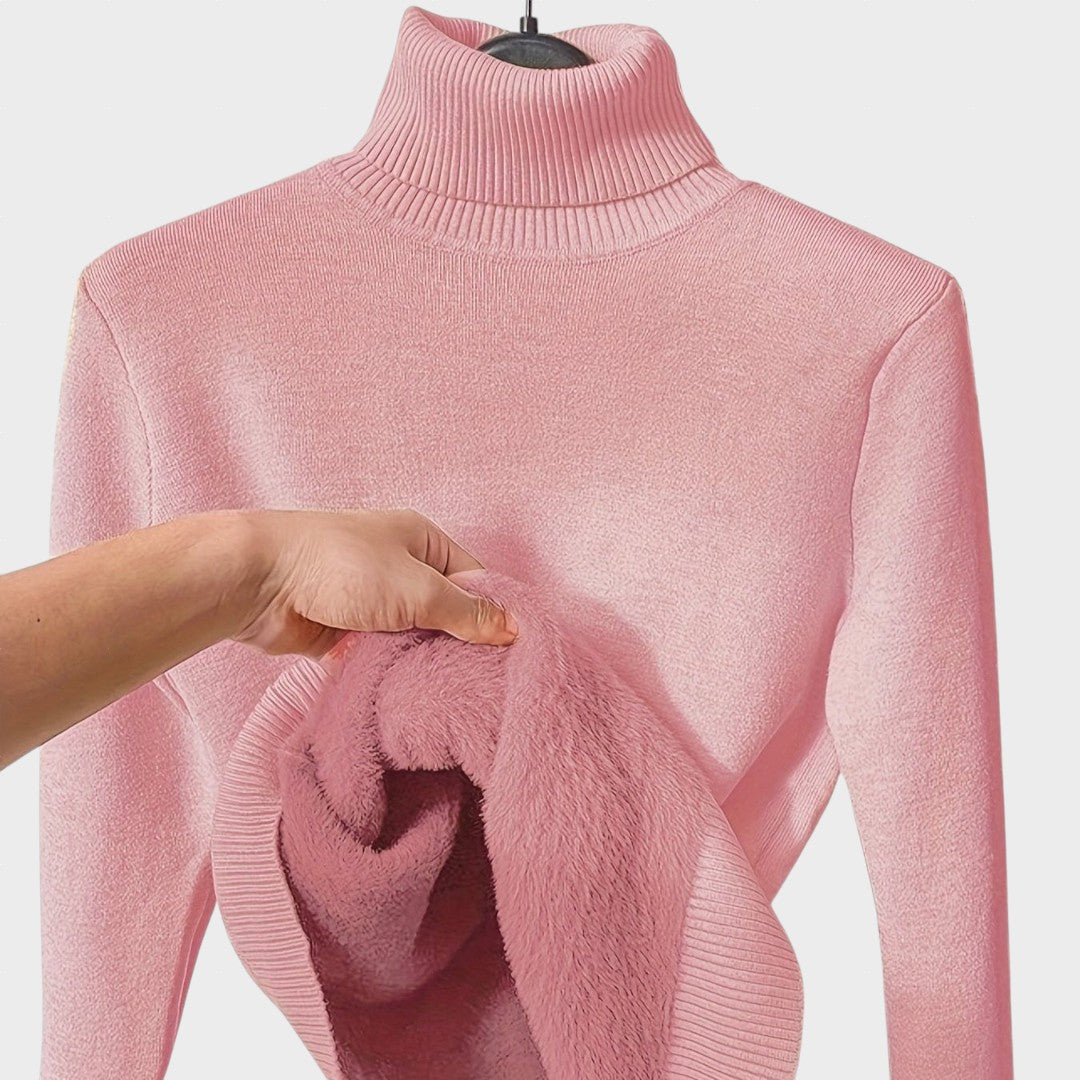 Kaja - Suéter Mecánico con Cuello Alto