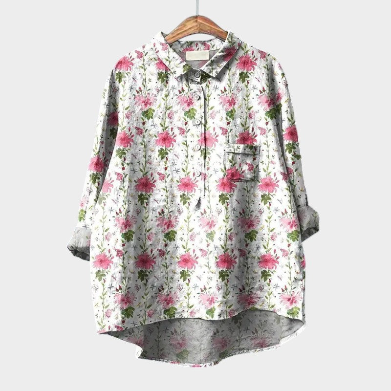 Marieke | Blusa premium con motivos florales