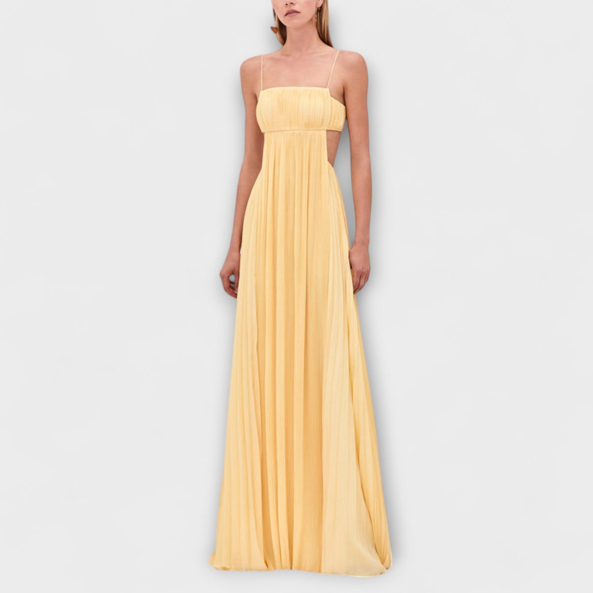 Mireille - Vestidos Maxi Elegantes con Pliegues y Cortes