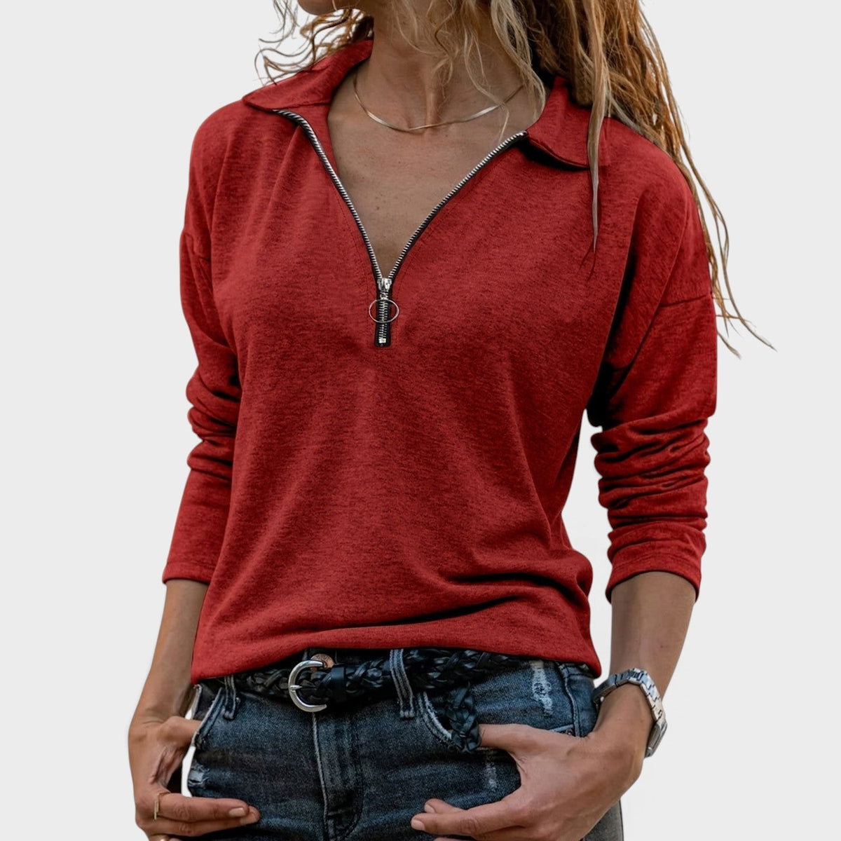 Nora™ | Blusa Chic de Manga Larga