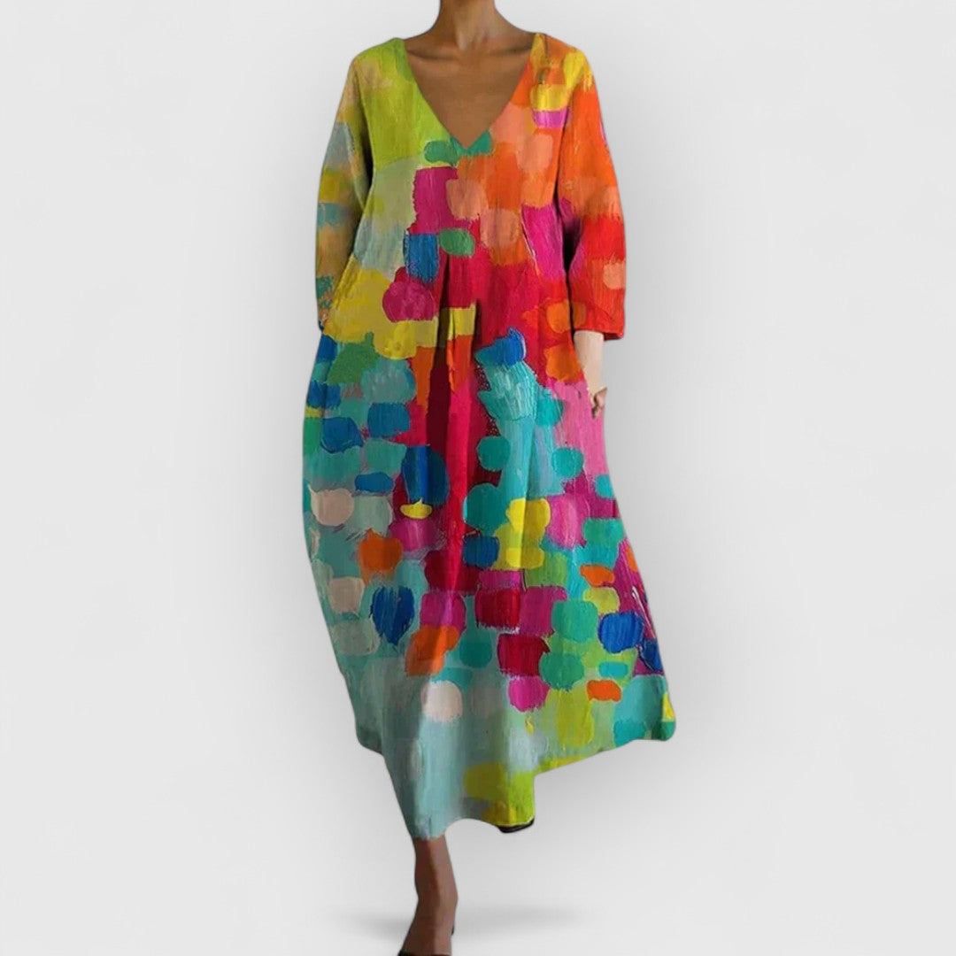 Anastasia - Vestido lateral con escote en V