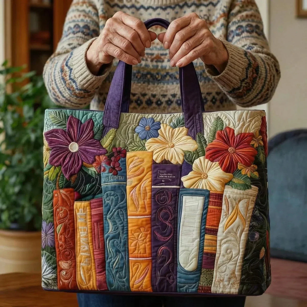 Amantes de los Libros | Bolso Artesanal Acolchado