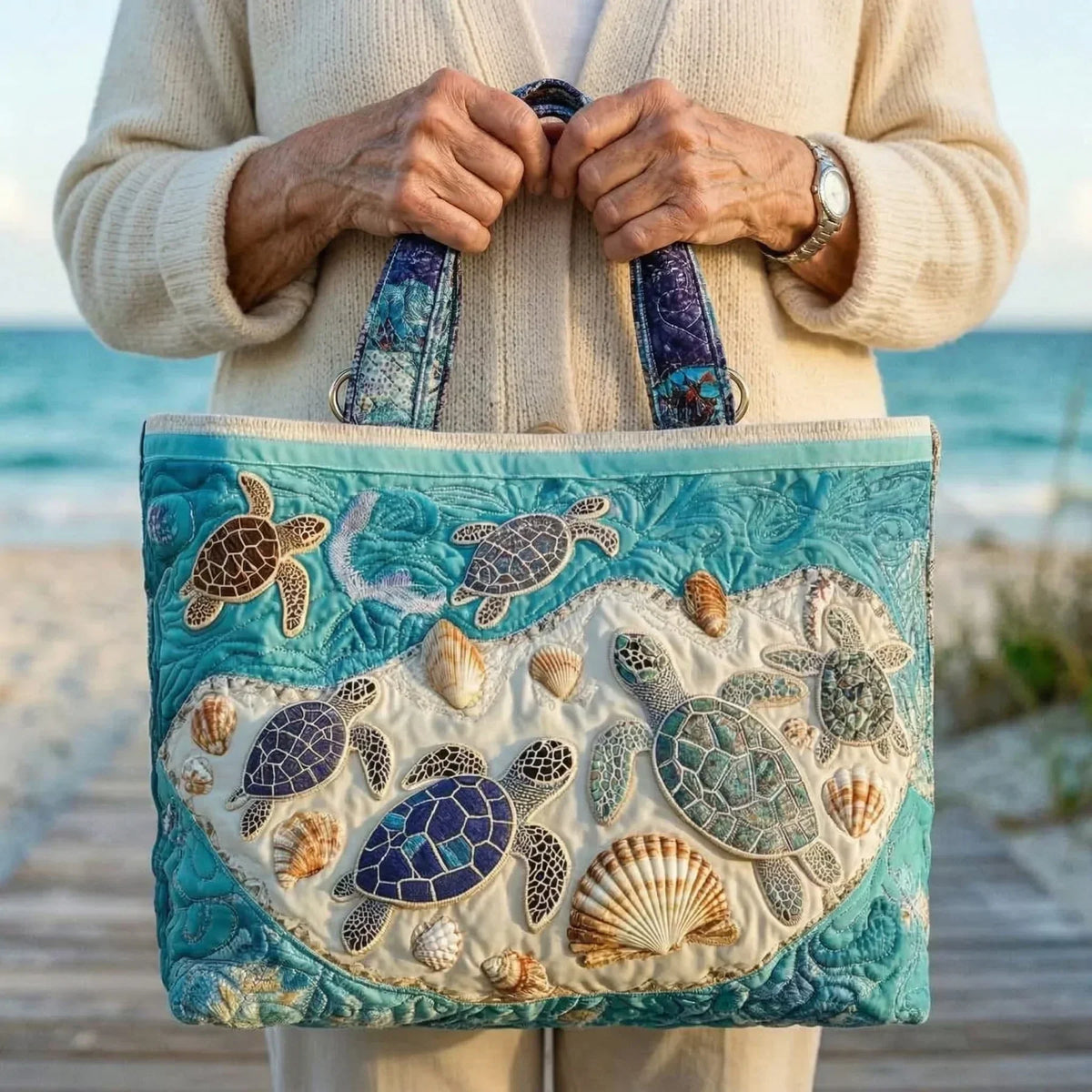 Amor de Tortugas | Bolso Artesanal Acolchado
