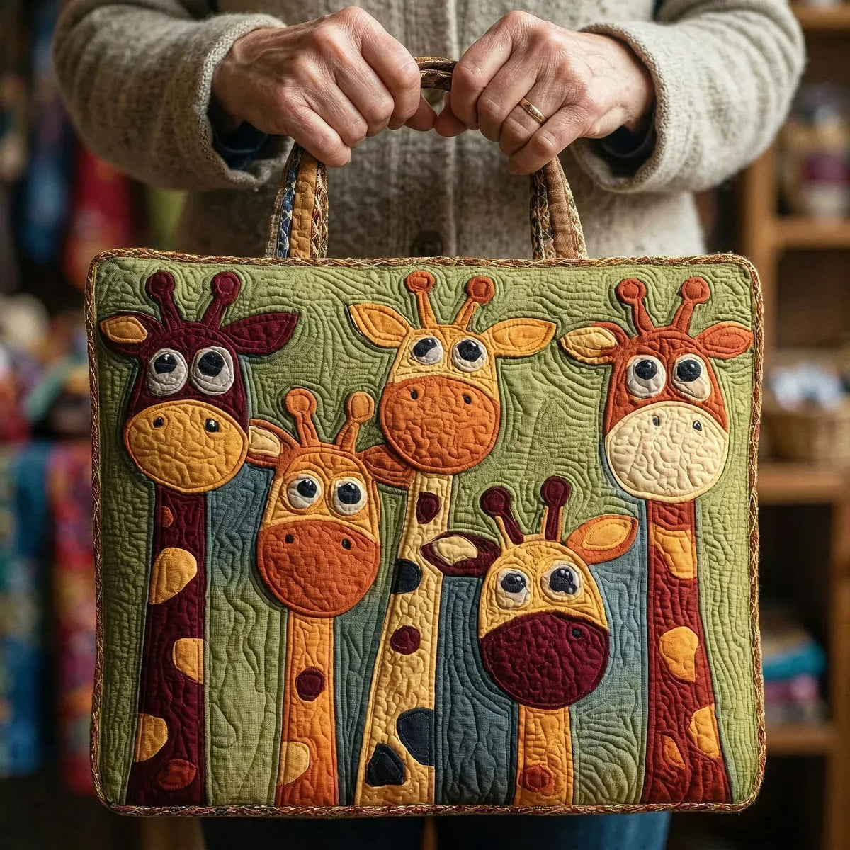 Jirafa | Bolso Artesanal Acolchado