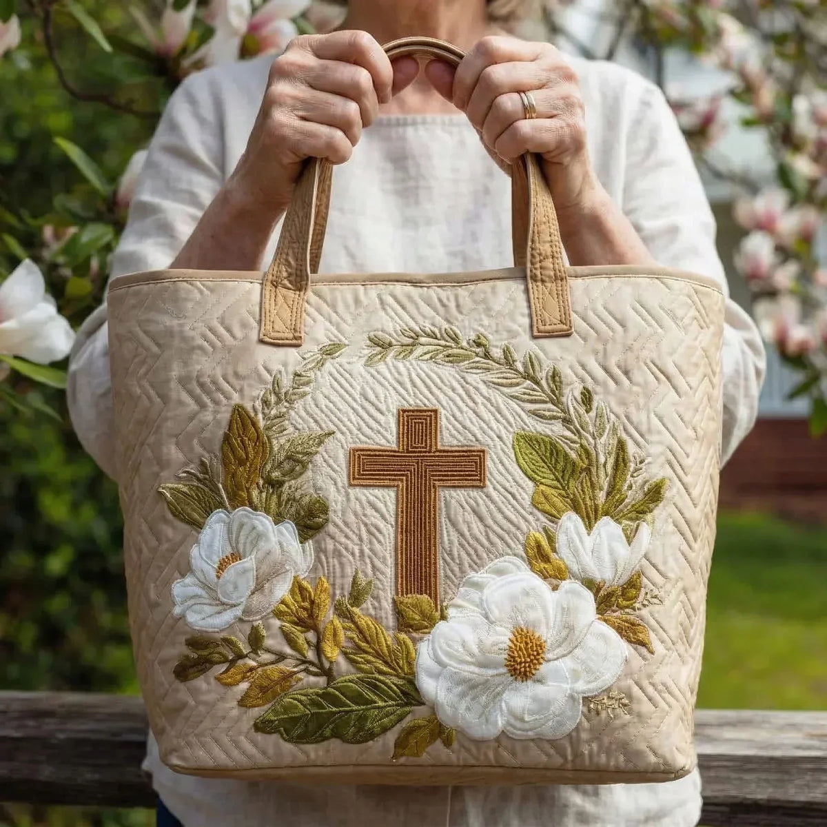 Cruz Sagrada | Bolso Artesanal Acolchado