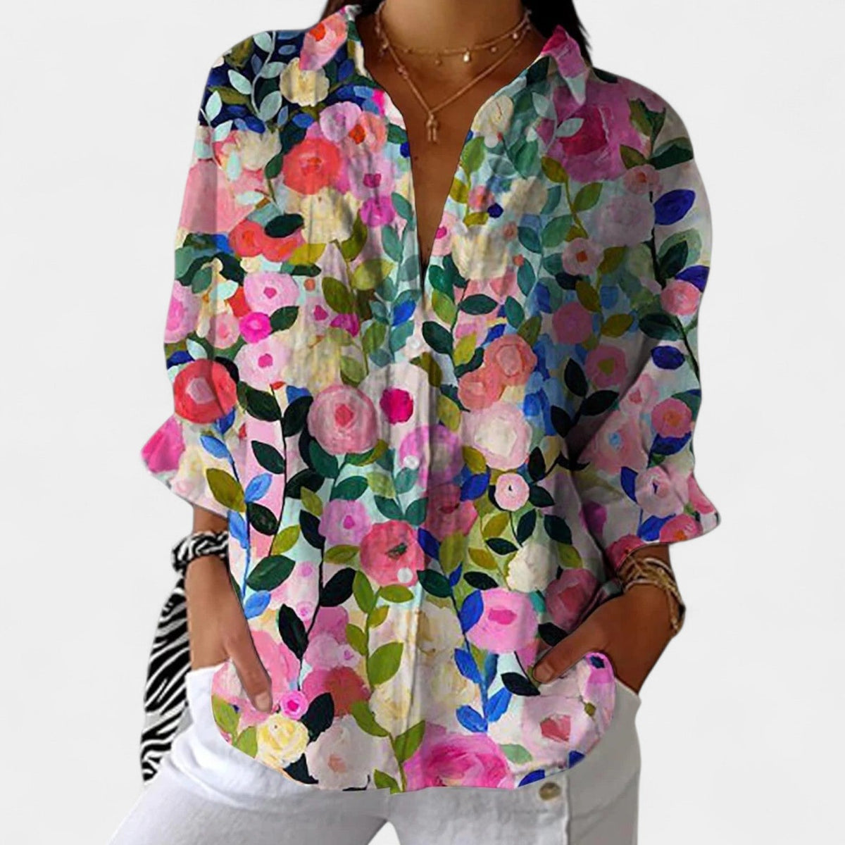 Nika – Blusa de verano con diseño vibrante