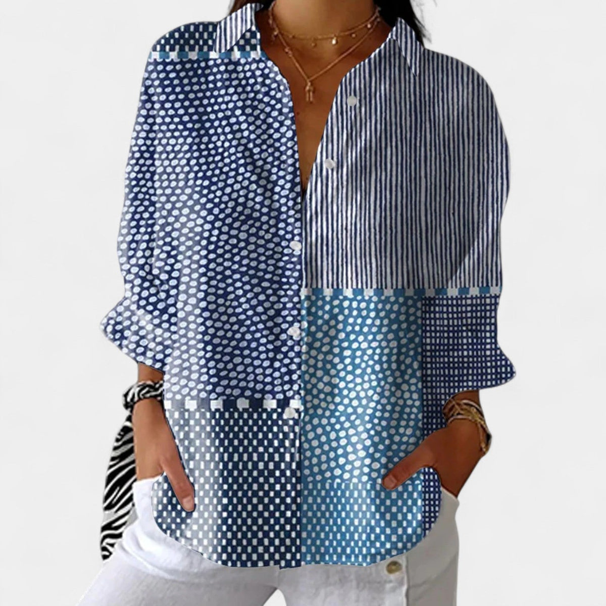 Nika – Blusa de verano con un diseño vibrante