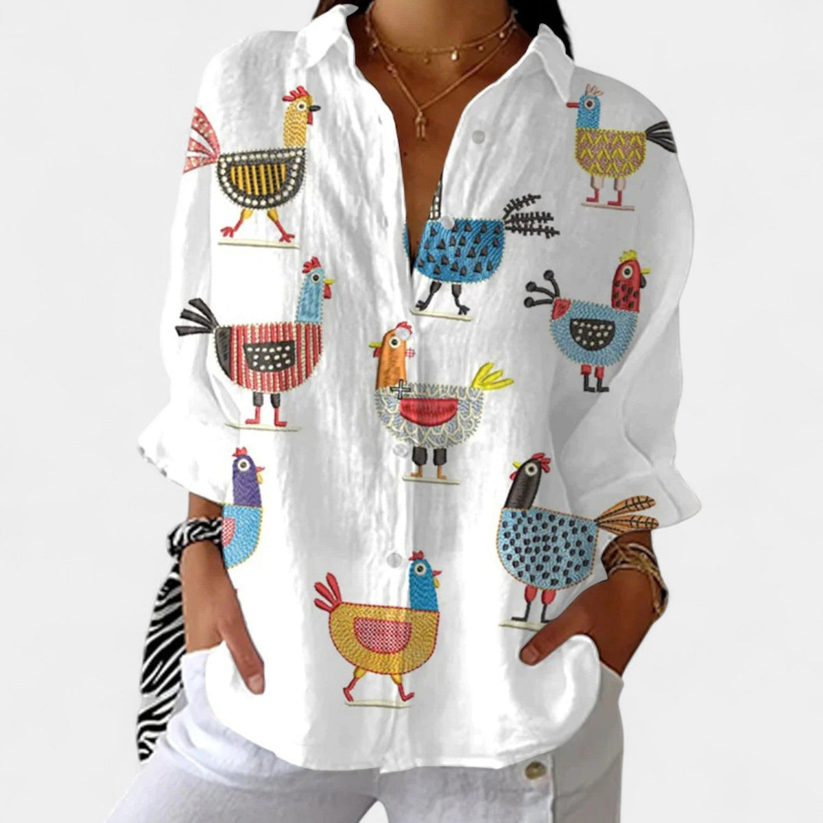 Nika – Blusa de verano con un diseño vibrante