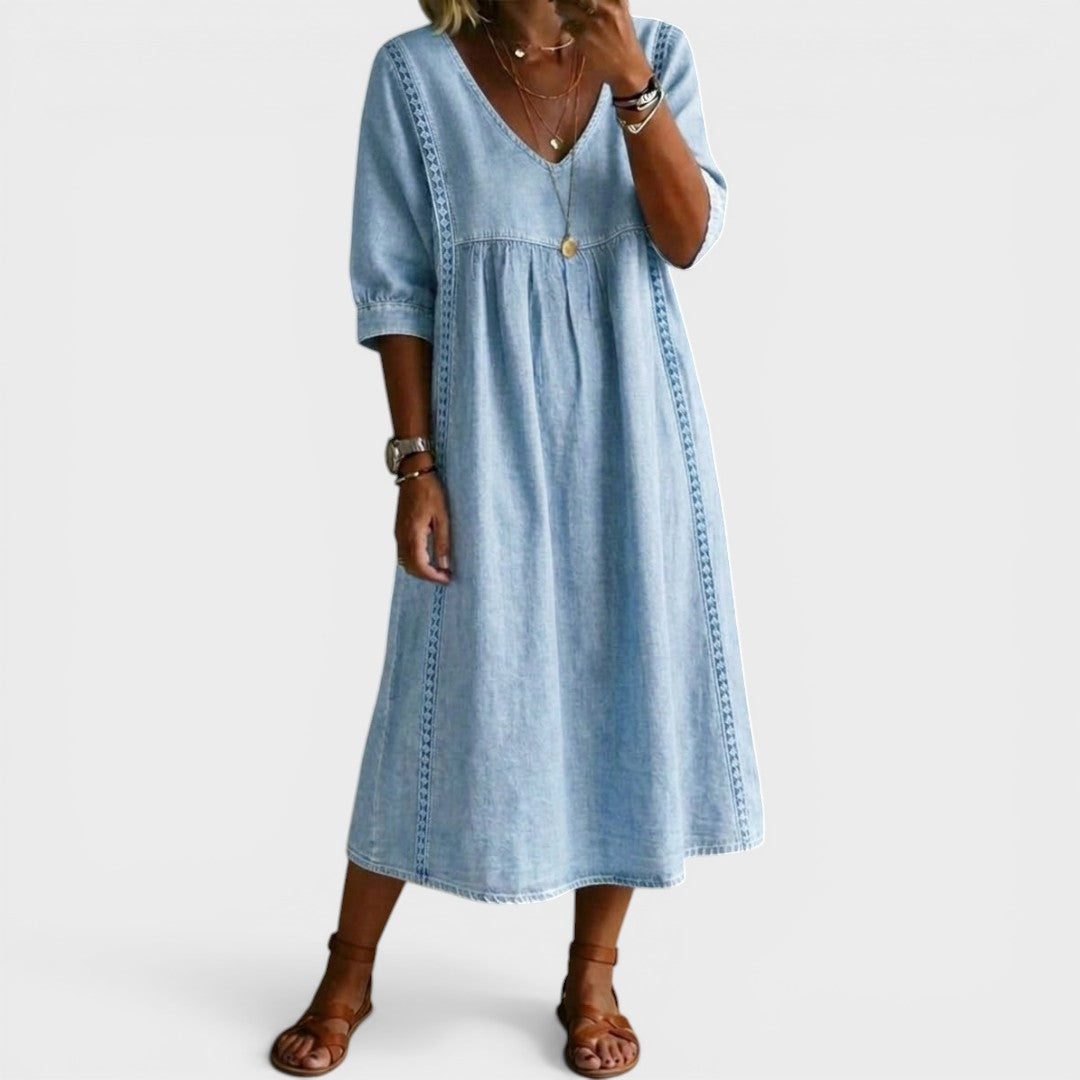 Marija | Vestido de denim elegante