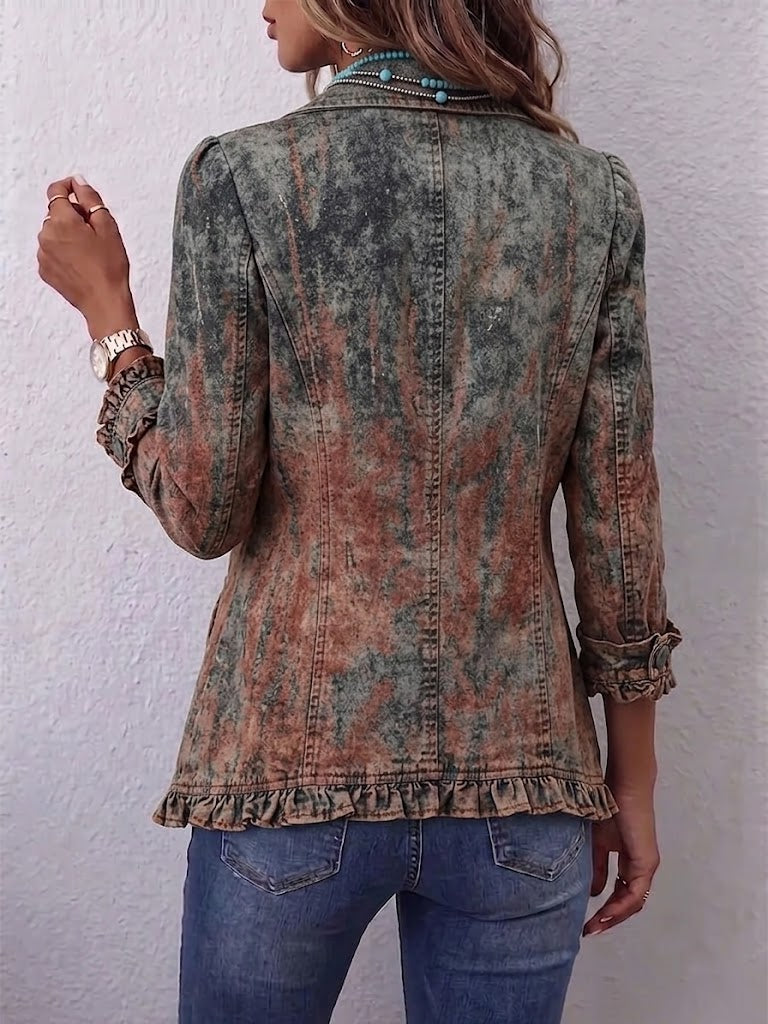 Beatriz™ | Chaqueta Paisley con Volantes